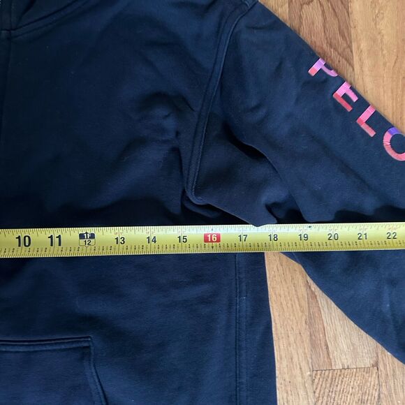 Lululemon x Peloton Hoodie Women’s 6 All Yours Full Zip Black Terry Sweater - Picture 7 of 16